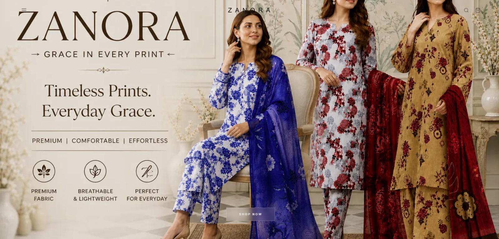 Zanora Fashion – E-Commerce Platform